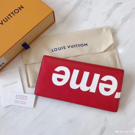 Aaa replica bags Vuitton Louis wallet supreme 0716